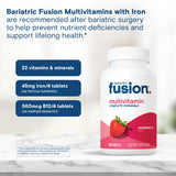 Bariatric Fusion tableta en mano para mostrar tamaño y escala