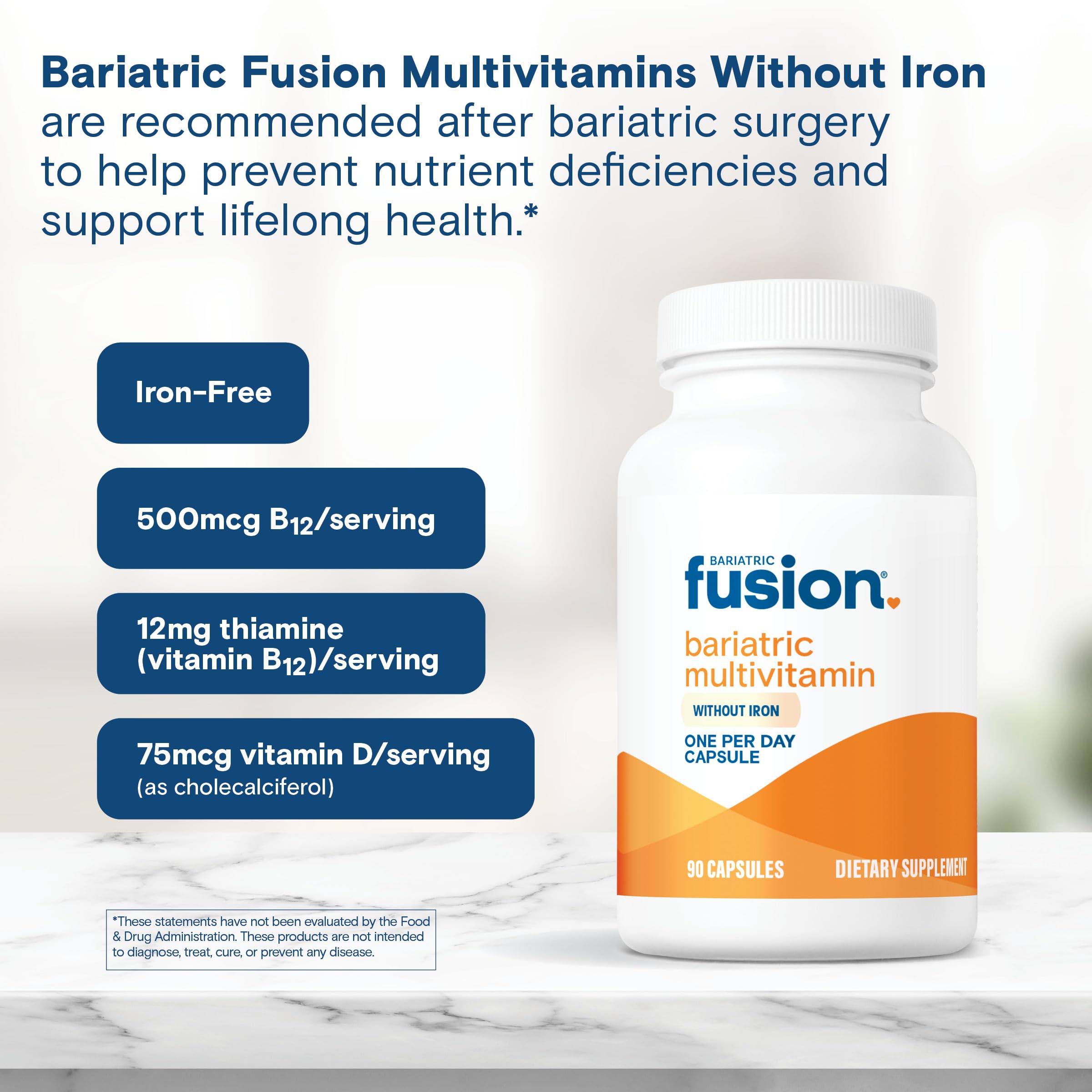 Bariatric Fusion botella de tres meses para ahorro y conveniencia