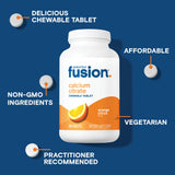 Bariatric Fusion primer plano de la textura de la tableta para fácil masticación