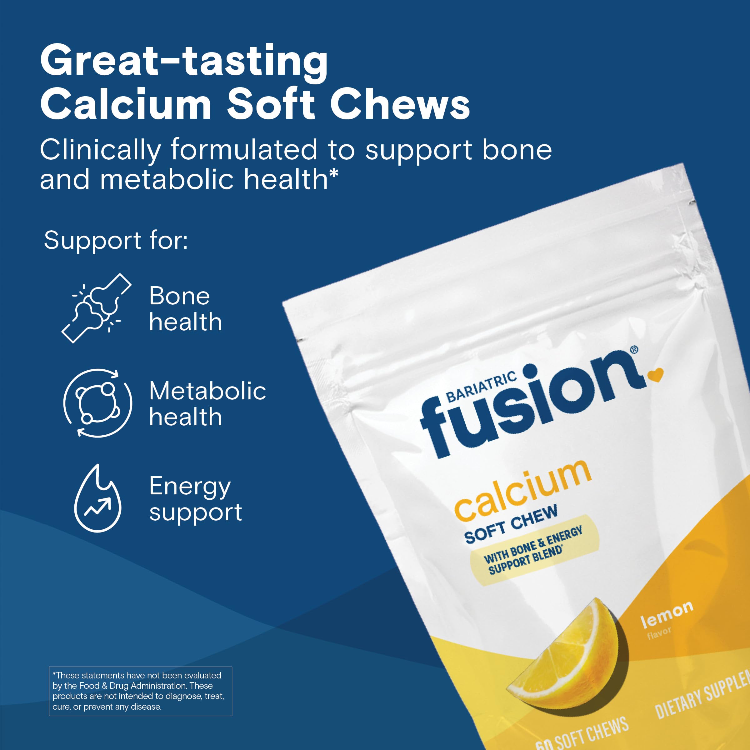 Bariatric Fusion textura masticable en primer plano, fácil de masticar y sabor limón