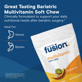 Bariatric Fusion textura del soft chew masticable destacando sabor y fácil ingestión