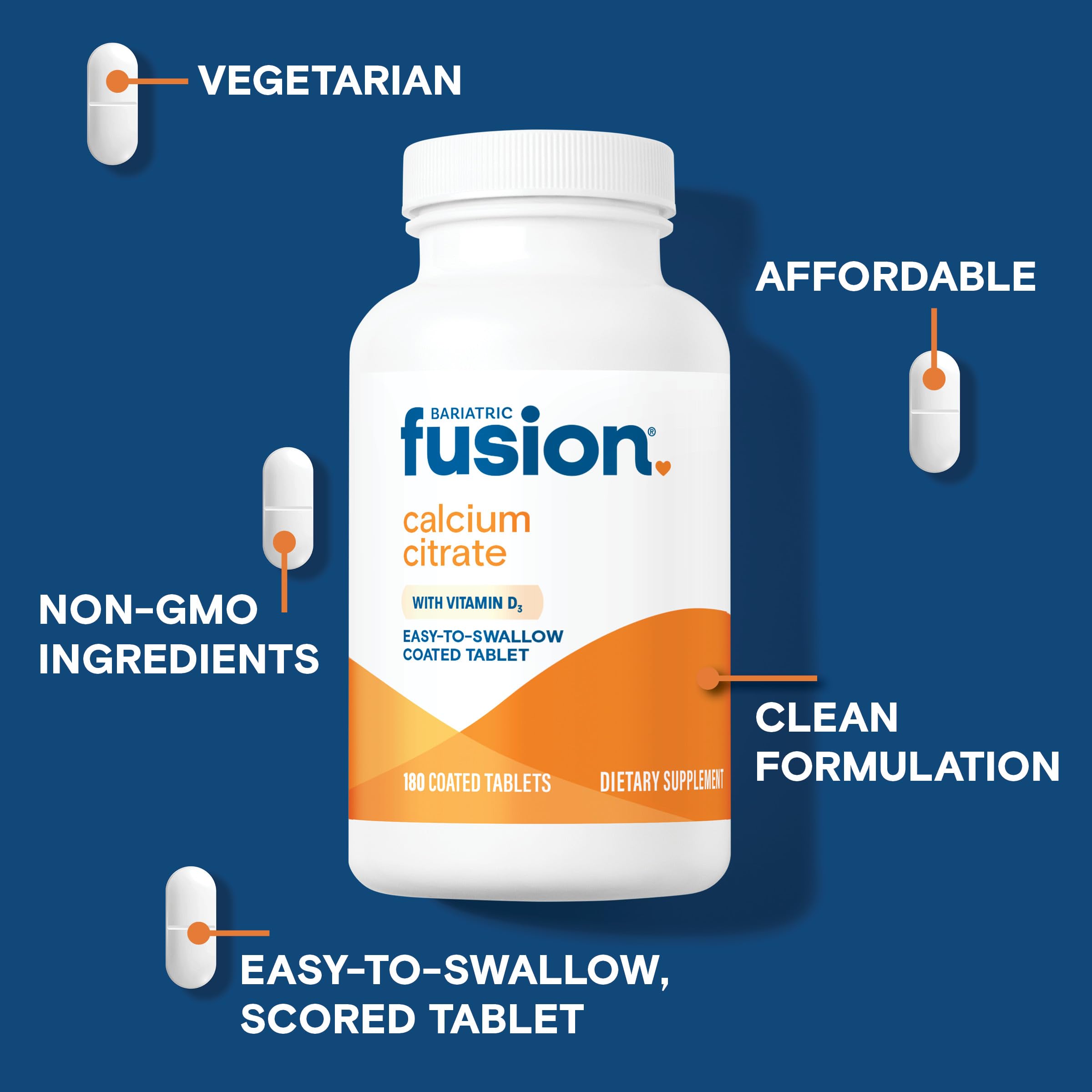Bariatric Fusion primer plano del recubrimiento que facilita tragar