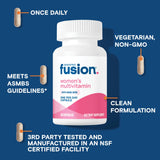 Bariatric Fusion mano sosteniendo cápsula para comparar tamaño real