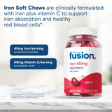 Bariatric Fusion masticable en mano para comparar tamaño y conveniencia