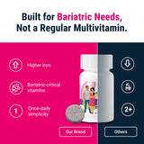 BariatricPal primer plano de la textura de la tableta destacando masticabilidad