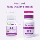 BariMelts etiqueta con datos nutricionales y certificaciones visibles