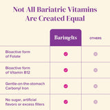 BariMelts etiqueta con lista de ingredientes y dosis clara