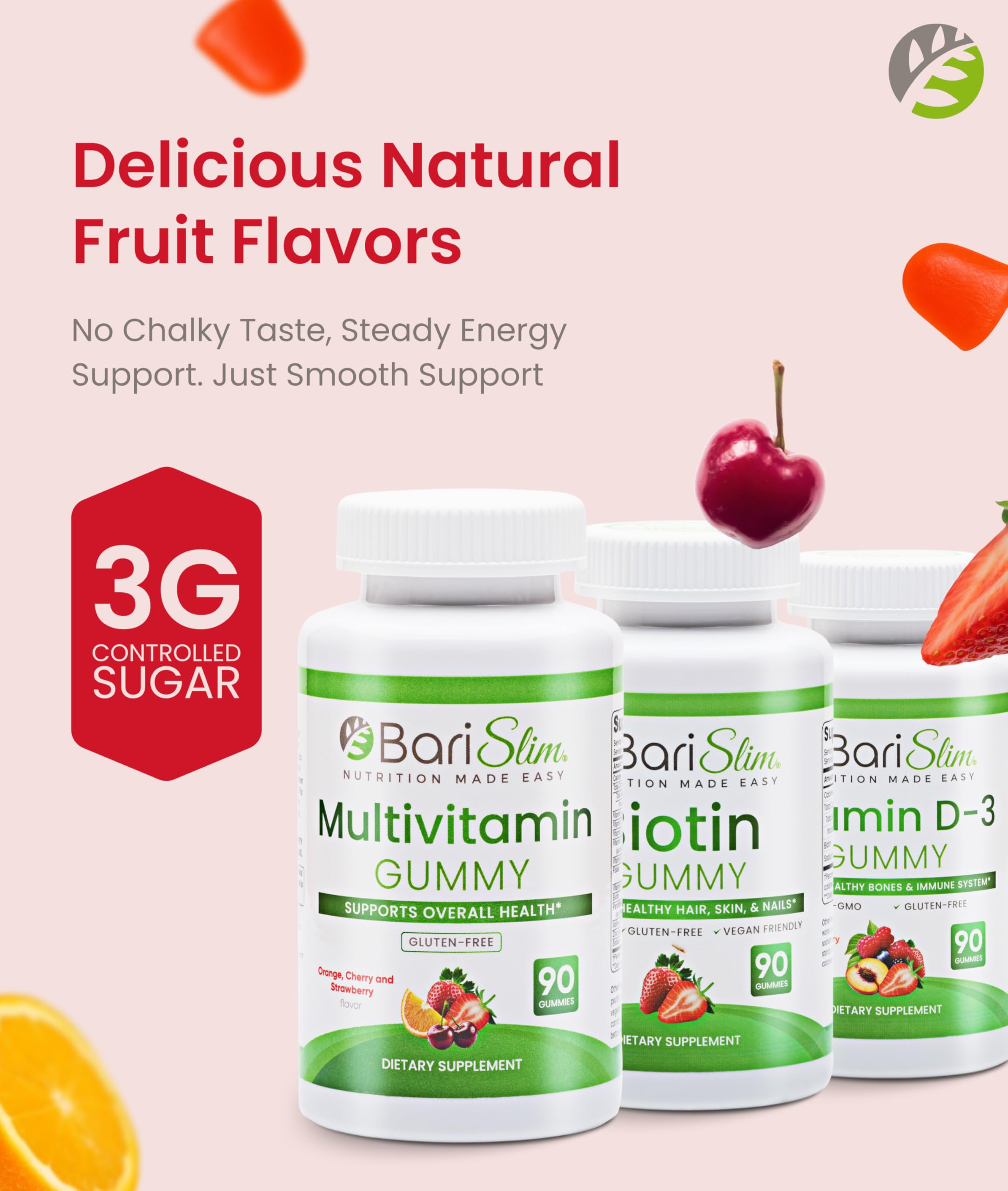 BariSlim variedades frutales cherry naranja berry con sabor natural