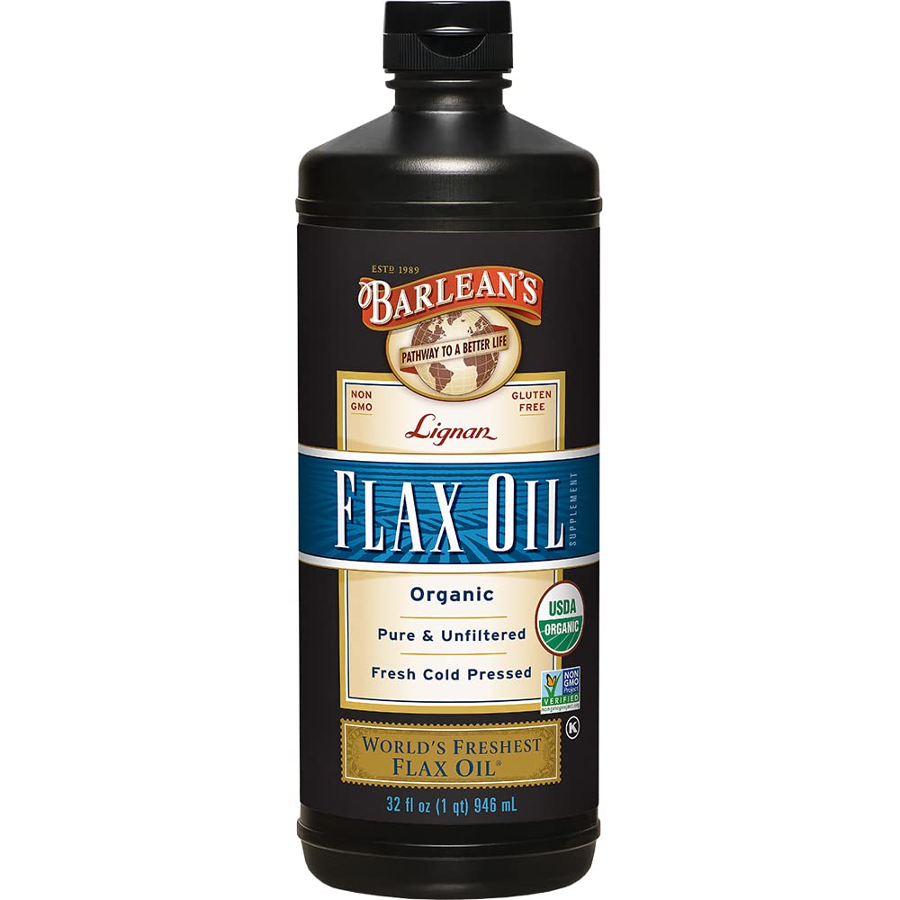 Barlean's botella frontal de 32 oz mostrando diseño y volumen, ideal para uso doméstico