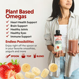 Barlean's detalle de la etiqueta con ingredientes y certificaciones para tranquilidad