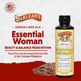 Barlean's etiqueta en primer plano con ingredientes clave y origen