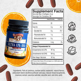 Barlean's etiqueta con ingredientes y certificados, transparencia y pruebas de terceros
