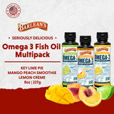 Barlean's frasco de 8 oz con etiqueta clara y garantía de pureza