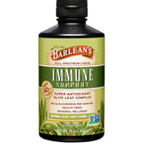 Barlean's frasco frontal de Olive Leaf Complex mostrando etiqueta y cantidad