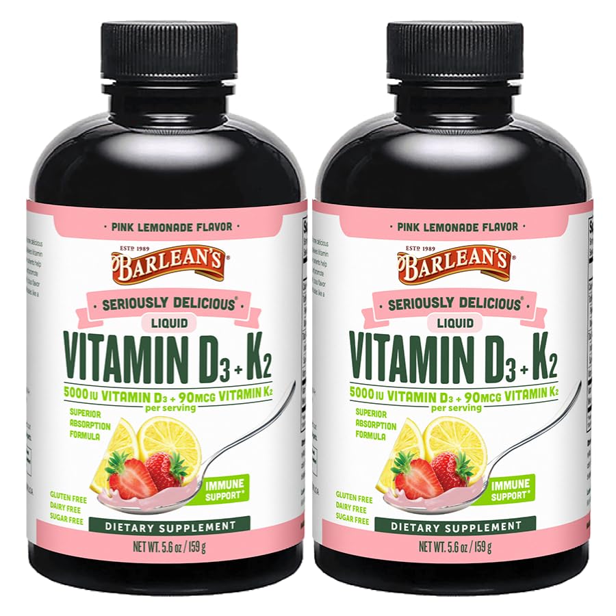 Barlean's frente del empaque Pink Lemonade mostrando información clave y beneficio
