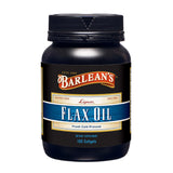 Barlean's envase frontal de cápsulas blandas, visibilidad del producto y marca