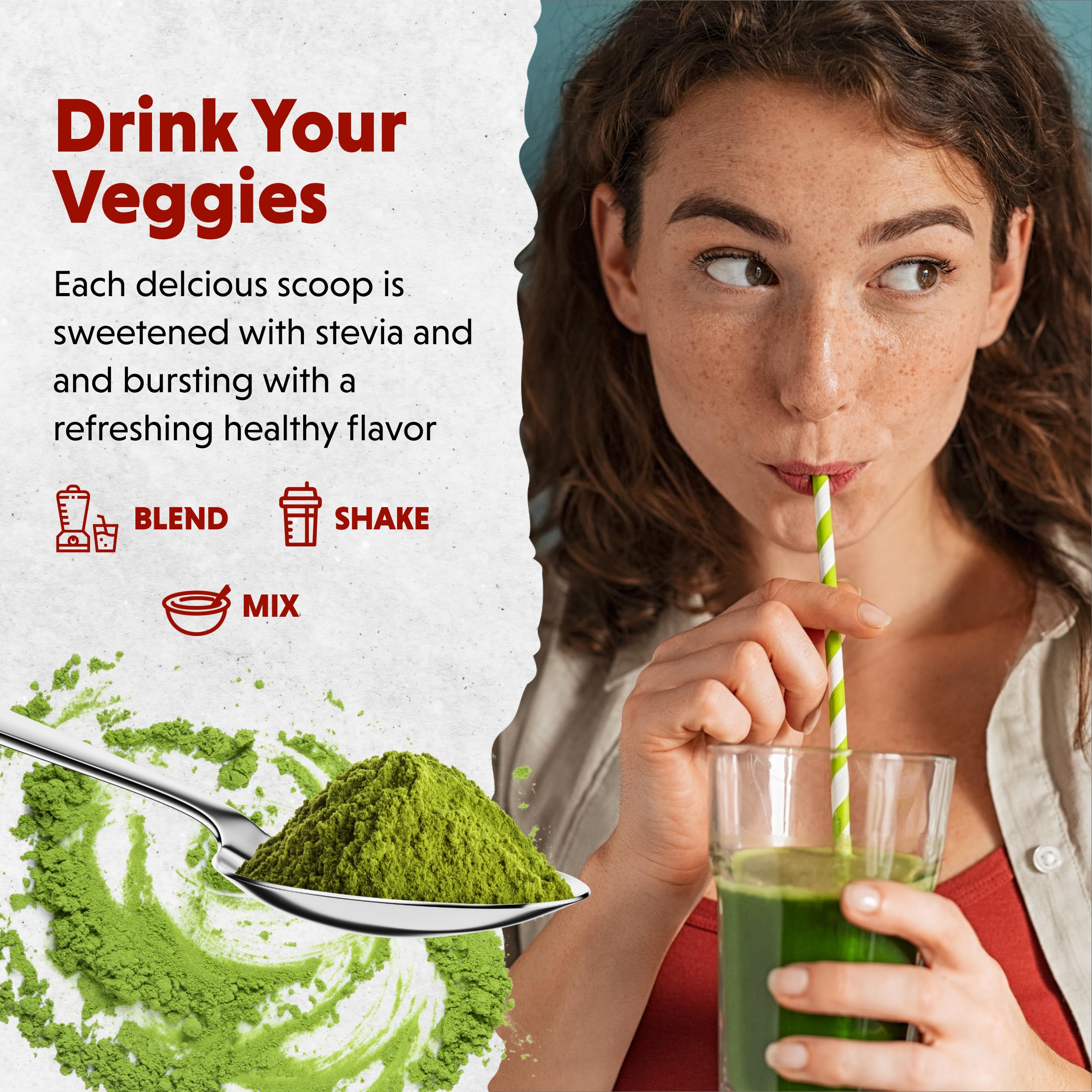 Barlean's ingredientes verdes como spirulina y pasto de trigo, destaca densidad nutritiva