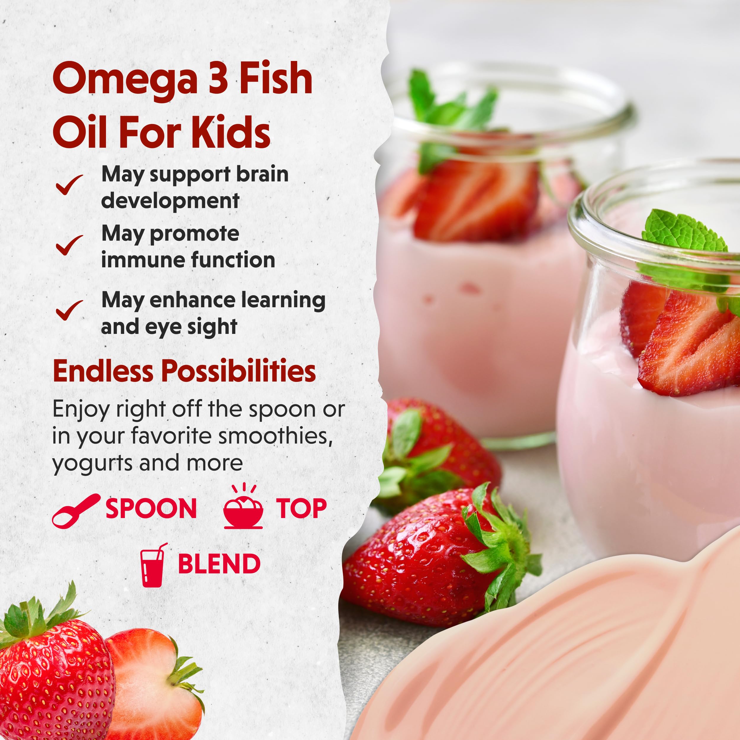 Barlean's mezcla en yogur, integración fácil en comidas infantiles