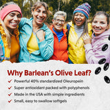 Barlean's detalle de hoja y extracto que conserva polifenoles naturales