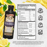 Barlean's etiqueta nutricional y lista de ingredientes, transparencia clara