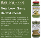 BARLEYGREEN textura de polvo en primer plano, aspecto fino y fácil disolución