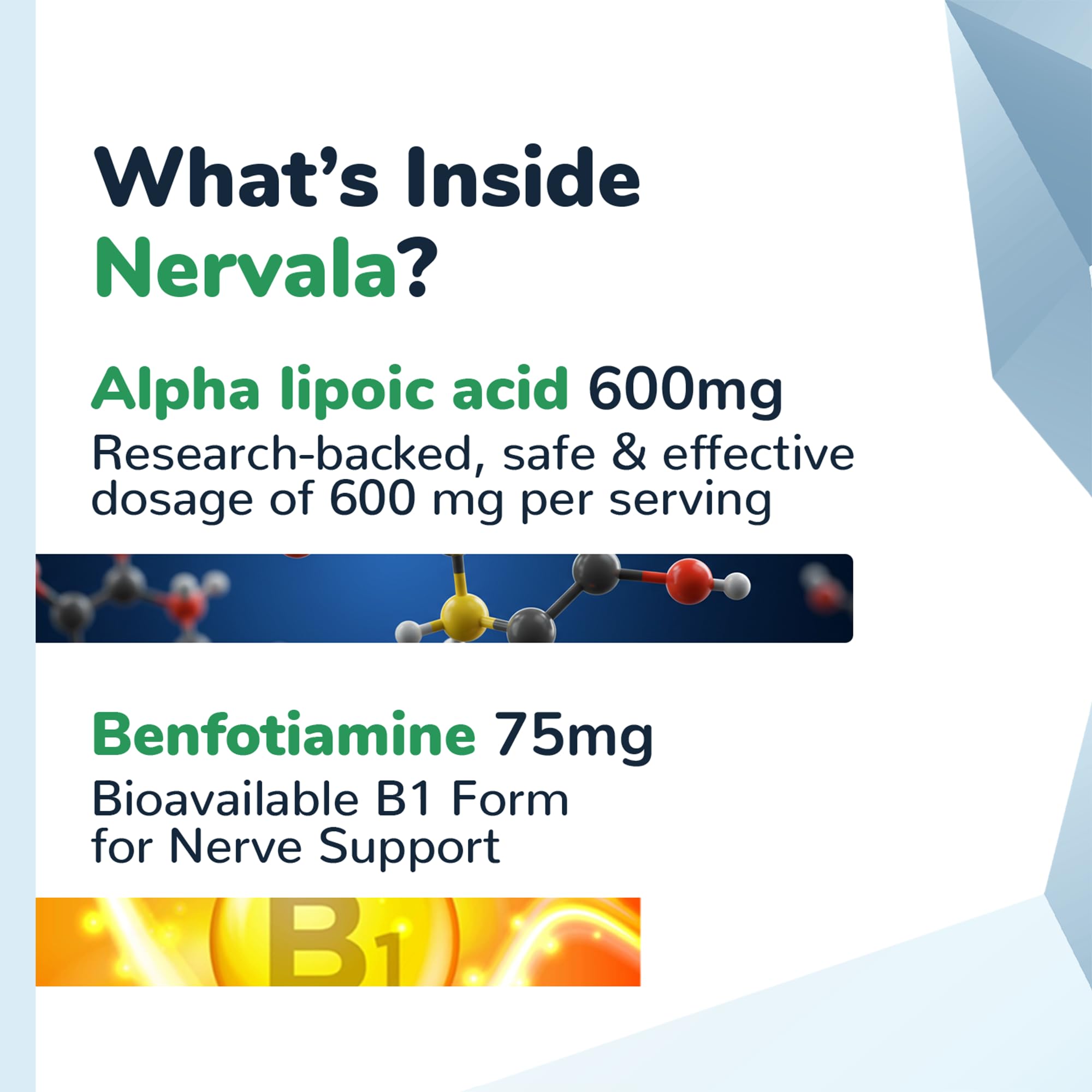 Barton Nutrition Nervala varias cápsulas sobre superficie, preparación diaria sencilla