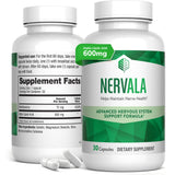 Barton Nutrition Nervala frente del empaque mostrando producto y beneficios