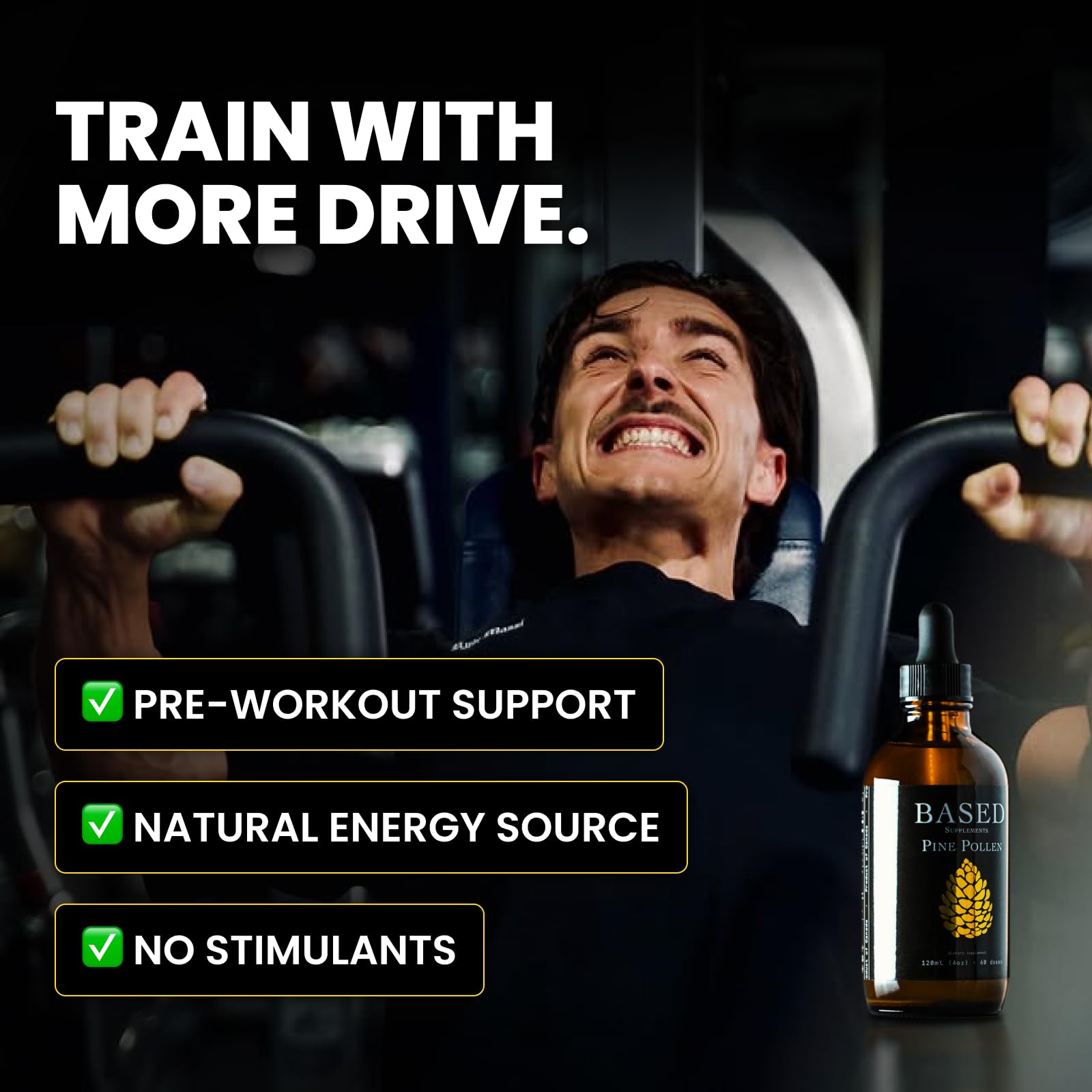 Based Supplements detalle del gotero y textura líquida para dosificación precisa