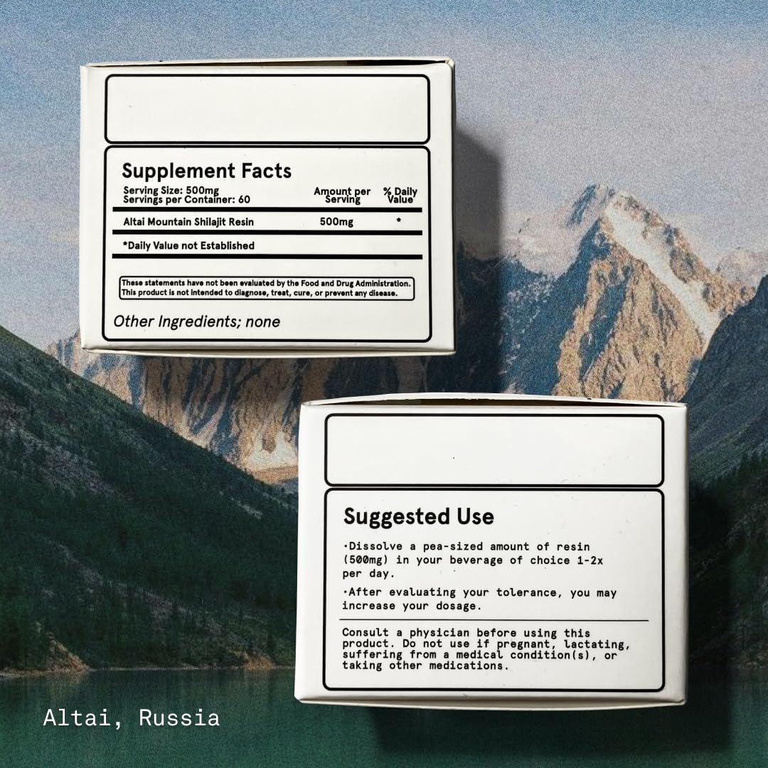 Based Supplements shilajit resina disolviéndose en agua tibia para energía