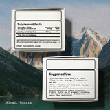 Based Supplements shilajit resina disolviéndose en agua tibia para energía