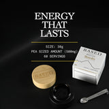 Based Supplements shilajit detalle de textura resinosa para dosificación precisa