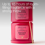 Bath & Body Works vela encendida en salón aportando ambiente acogedor