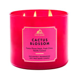 Bath & Body Works vela Cactus Blossom frontal mostrando etiqueta y diseño