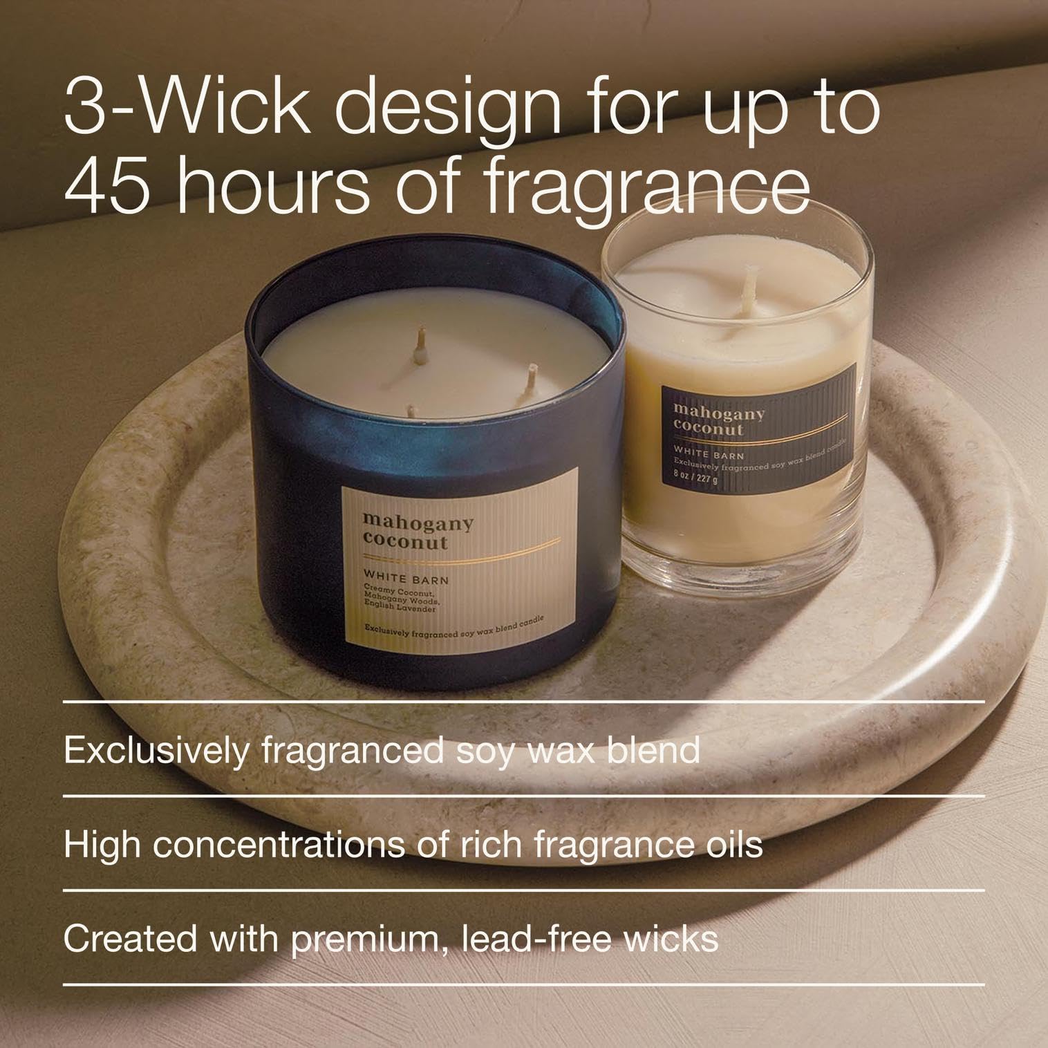 Bath & Body Works primer plano de cera derretida resaltando textura suave