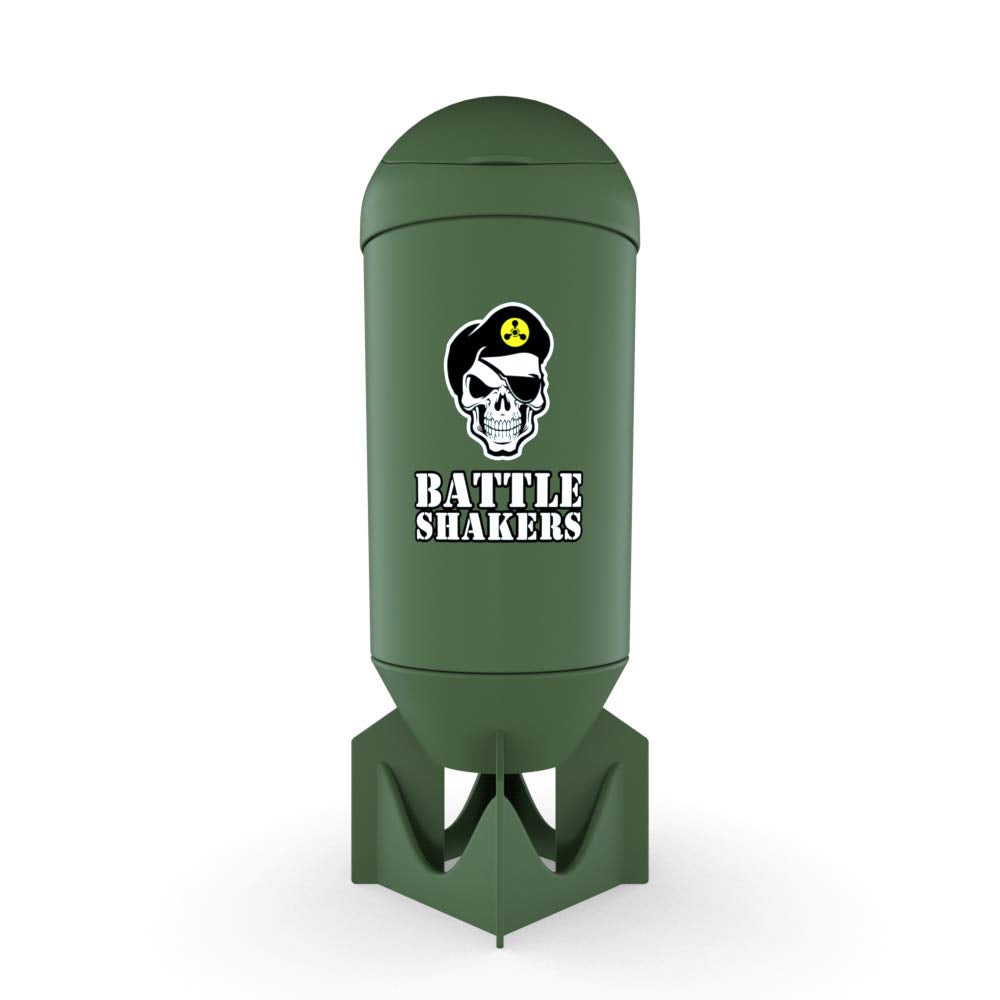 Battle Shakers vista frontal con diseño militar y resistencia visible