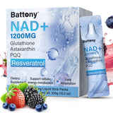 Battony frente del empaque mostrando 30 sobres y claridad del producto