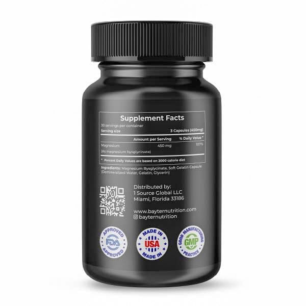 Bayter Nutrition primer plano de cápsula para ver textura y calidad, promete absorción