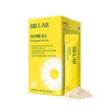 BB LAB frente del empaque mostrando sobres y beneficio de conveniencia