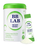 BB LAB frente del empaque mostrando formato sticks y certificación Halal