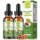 BBEEAAUU frasco frontal del TMG 1000 mg mostrando la etiqueta y beneficios