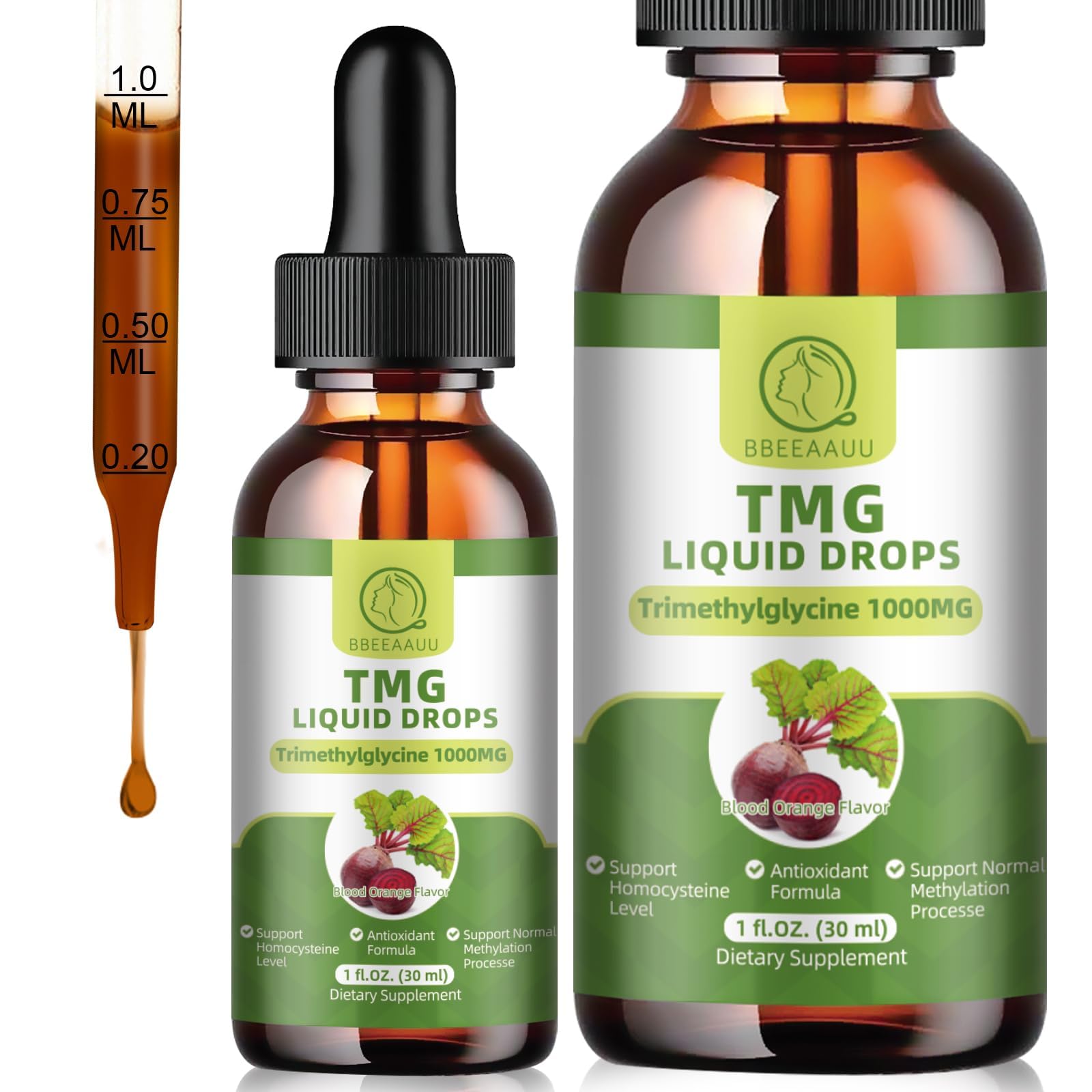 Escena lifestyle con BBEEAAUU TMG y naranja sanguina resaltando aroma y sabor agradable
