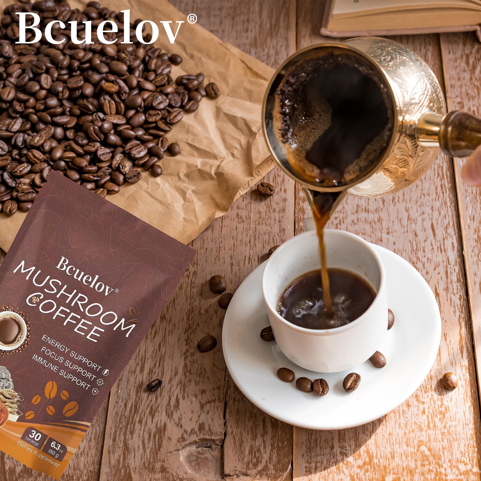 Bcuelov latte helado preparado, versátil en recetas frías