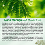 Bcuelov polvo de moringa textura de hoja para aporte nutritivo