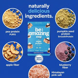 BE AMAZING batido servido en vaso, resultado cremoso y lista para consumir