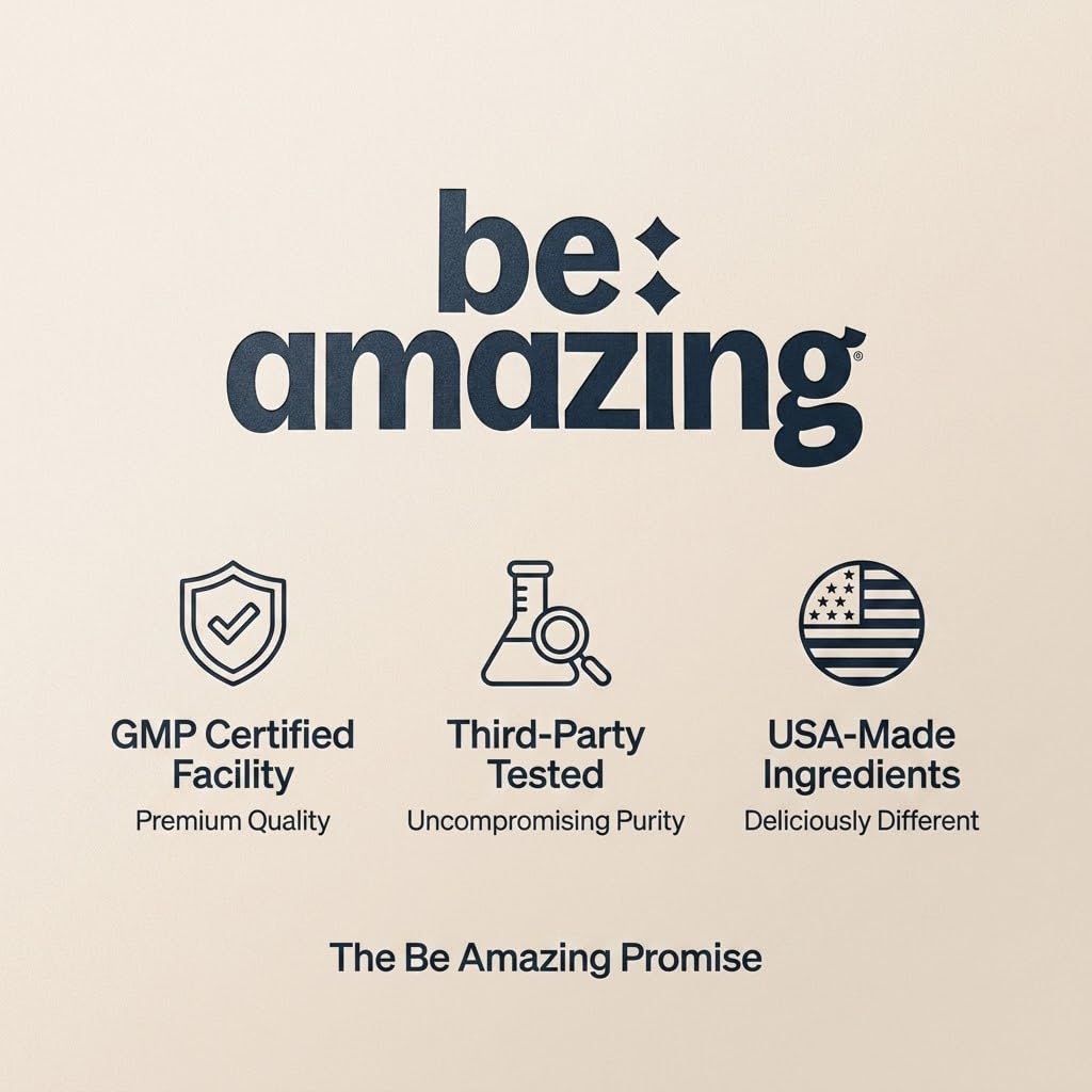 BE AMAZING bebida en mesa de desayuno mostrando uso diario y conveniencia
