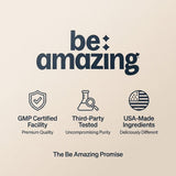 BE AMAZING bebida en mesa de desayuno mostrando uso diario y conveniencia