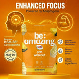 BE AMAZING etiqueta con lista de ingredientes, transparencia y calidad