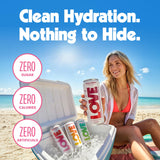 Be Love lata en nevera con hielo lista para consumir fría y refrescar