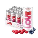 Be Love lata frontalc con diseño Berry Bliss, hidratación ligera y sin azúcar