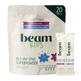 BEAM envase sabor chocolate mostrando presentación y porciones